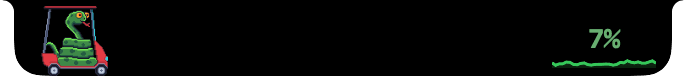 Dynano peek showing a pixel-art snake riding a small car next to the notch